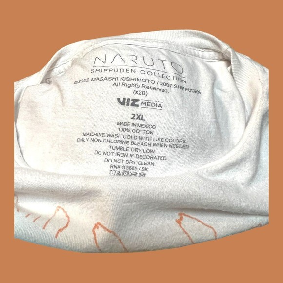 Vintage Naruto Shippuden Shirt 2xl Anime 2002 VTG Cond See Pics! Manga Video Gme - Picture 6 of 7